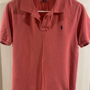 Ralph Lauren Coral Polo Shirt Classic Piqué Cotton